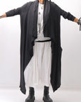 【NOSTRASANTISSIMA】 ASYMMETRY BACK CROSS CARDIGAN TS24_BLACK