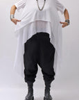【studio b3】 COTTON LAYERED BACK LONG TOP MPB1822_WHITE