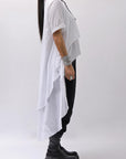 【studio b3】 COTTON LAYERED BACK LONG TOP MPB1822_WHITE