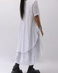 【studio b3】 COTTON LAYERED BACK LONG TOP MPB1822_WHITE
