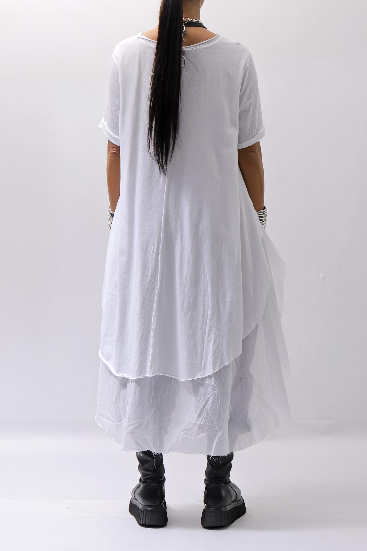 【studio b3】 COTTON LAYERED BACK LONG TOP MPB1822_WHITE