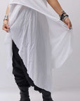 【studio b3】 COTTON LAYERED BACK LONG TOP MPB1822_WHITE