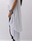 【studio b3】 COTTON LAYERED BACK LONG TOP MPB1822_WHITE