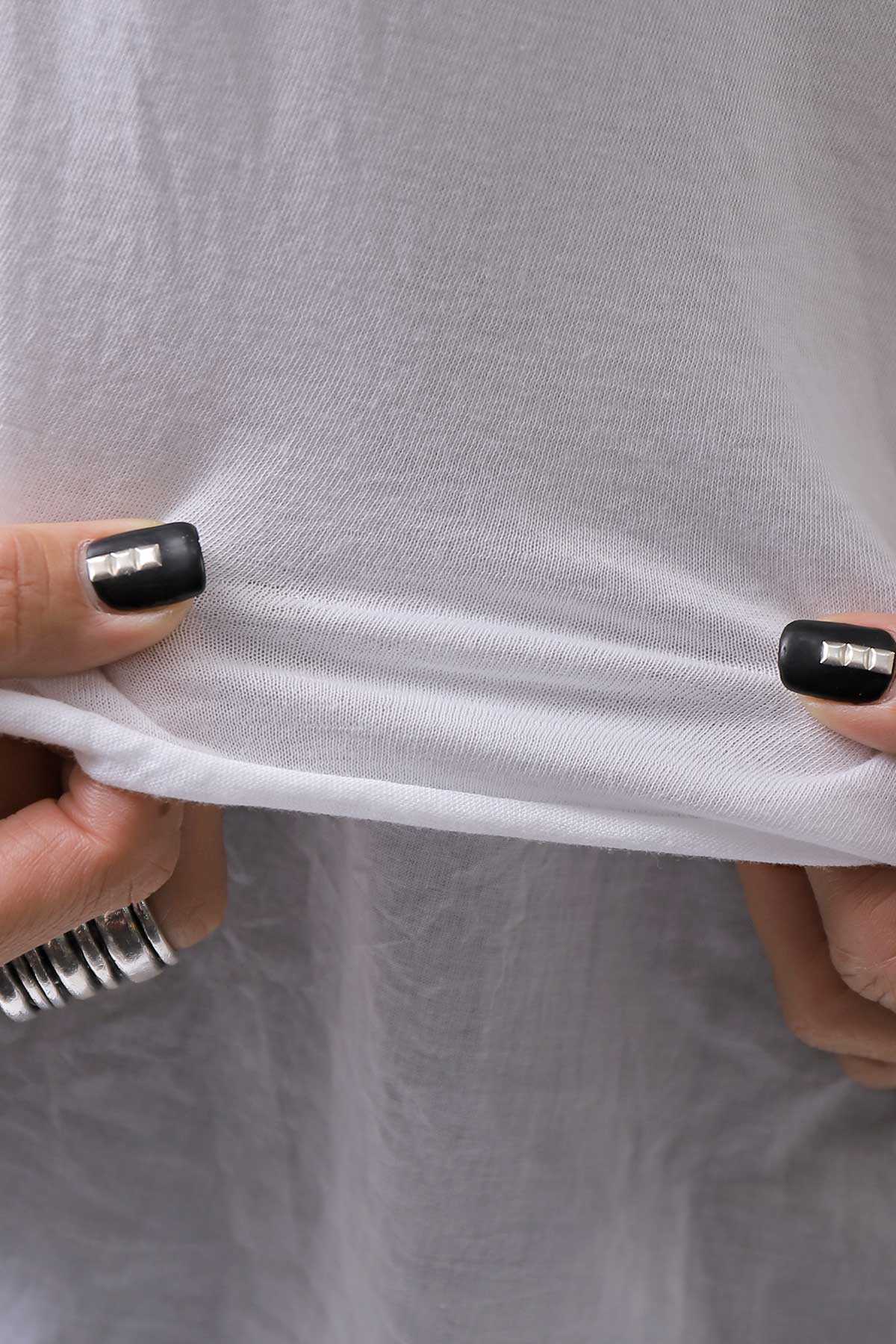 【studio b3】 COTTON LAYERED BACK LONG TOP MPB1822_WHITE