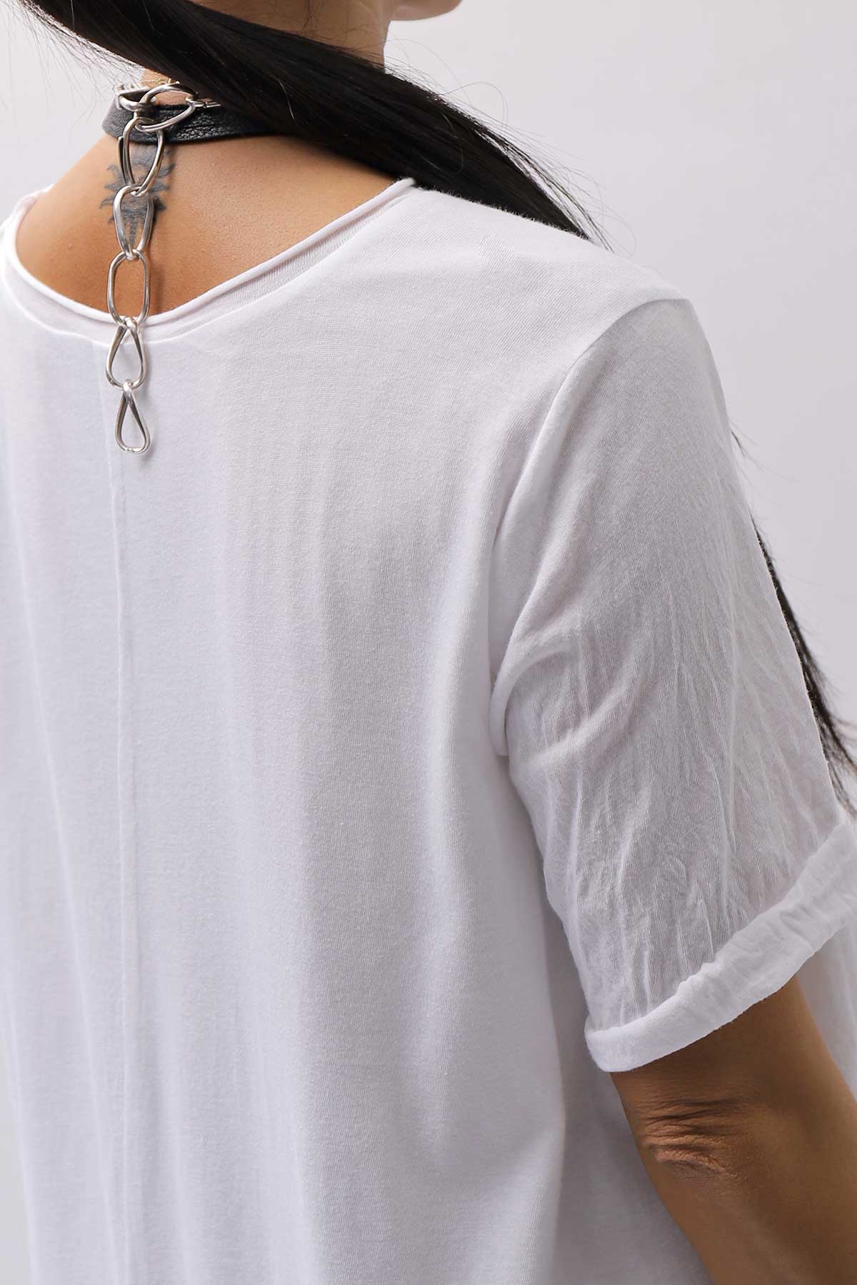 【studio b3】 COTTON LAYERED BACK LONG TOP MPB1822_WHITE