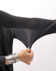 【NOSTRASANTISSIMA】 ASYMMETRY BACK CROSS CARDIGAN TS24_BLACK