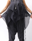 【studio b3】 HAND-MADE MIXED COTTON TOP MPB1881_BLACK