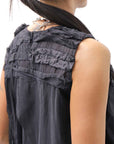 【studio b3】 HAND-MADE MIXED COTTON TOP MPB1881_BLACK