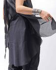 【studio b3】 HAND-MADE MIXED COTTON TOP MPB1881_BLACK