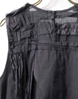 【studio b3】 HAND-MADE MIXED COTTON TOP MPB1881_BLACK