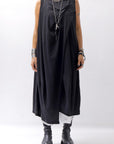 【RUNDHOLZ】 FRONT FLAP COTTON LONG TOP DRESS 337 0911_BLACK
