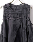 【studio b3】 HAND-MADE MIXED COTTON TOP MPB1881_BLACK