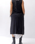 【RUNDHOLZ】 FRONT FLAP COTTON LONG TOP DRESS 337 0911_BLACK