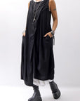 【RUNDHOLZ】 FRONT FLAP COTTON LONG TOP DRESS 337 0911_BLACK