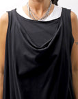 【RUNDHOLZ】 FRONT FLAP COTTON LONG TOP DRESS 337 0911_BLACK