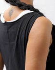 【RUNDHOLZ】 FRONT FLAP COTTON LONG TOP DRESS 337 0911_BLACK