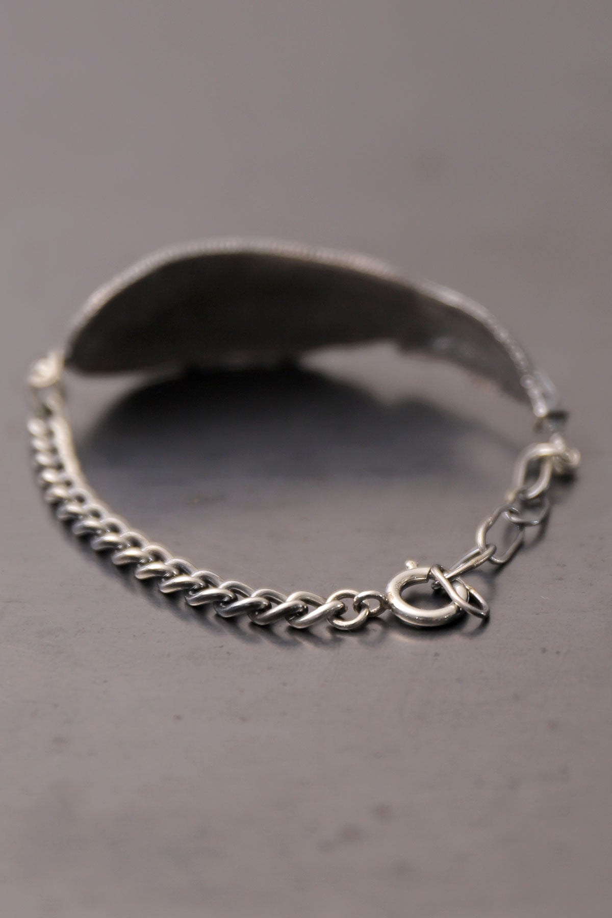 【Rusty Thought】 SILVER FEATHER CHAIN BRACELET_RT06