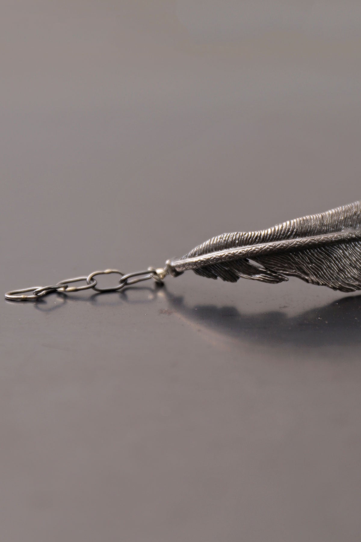 【Rusty Thought】 SILVER FEATHER CHAIN BRACELET_RT06