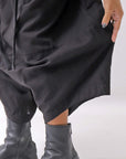 【studio b3】 UNISEX LIGHT COTTON EASY BOX PANTS NB2123_BLACK