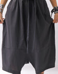 【studio b3】 UNISEX LIGHT COTTON EASY BOX PANTS NB2123_BLACK