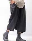 【studio b3】 UNISEX LIGHT COTTON EASY BOX PANTS NB2123_BLACK