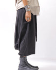 【studio b3】 UNISEX LIGHT COTTON EASY BOX PANTS NB2123_BLACK