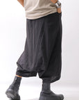 【studio b3】 UNISEX LIGHT COTTON EASY BOX PANTS NB2123_BLACK