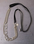 【GOTI】 MIXED CHAIN＆LEATHER NECKLACE_CN1978