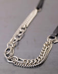 【GOTI】 MIXED CHAIN＆LEATHER NECKLACE_CN1978