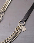 【GOTI】 MIXED CHAIN＆LEATHER NECKLACE_CN1978