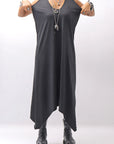 【Primordial is Primitive】 SLEEVELESS LONG DRESS 533RO_BLACK