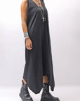 【Primordial is Primitive】 SLEEVELESS LONG DRESS 533RO_BLACK