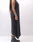 【Primordial is Primitive】 SLEEVELESS LONG DRESS 533RO_BLACK