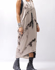 【NOSTRASANTISSIMA】 TONG TANK LONG DRESS A134_BEIGE DYE