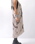 【NOSTRASANTISSIMA】 TONG TANK LONG DRESS A134_BEIGE DYE