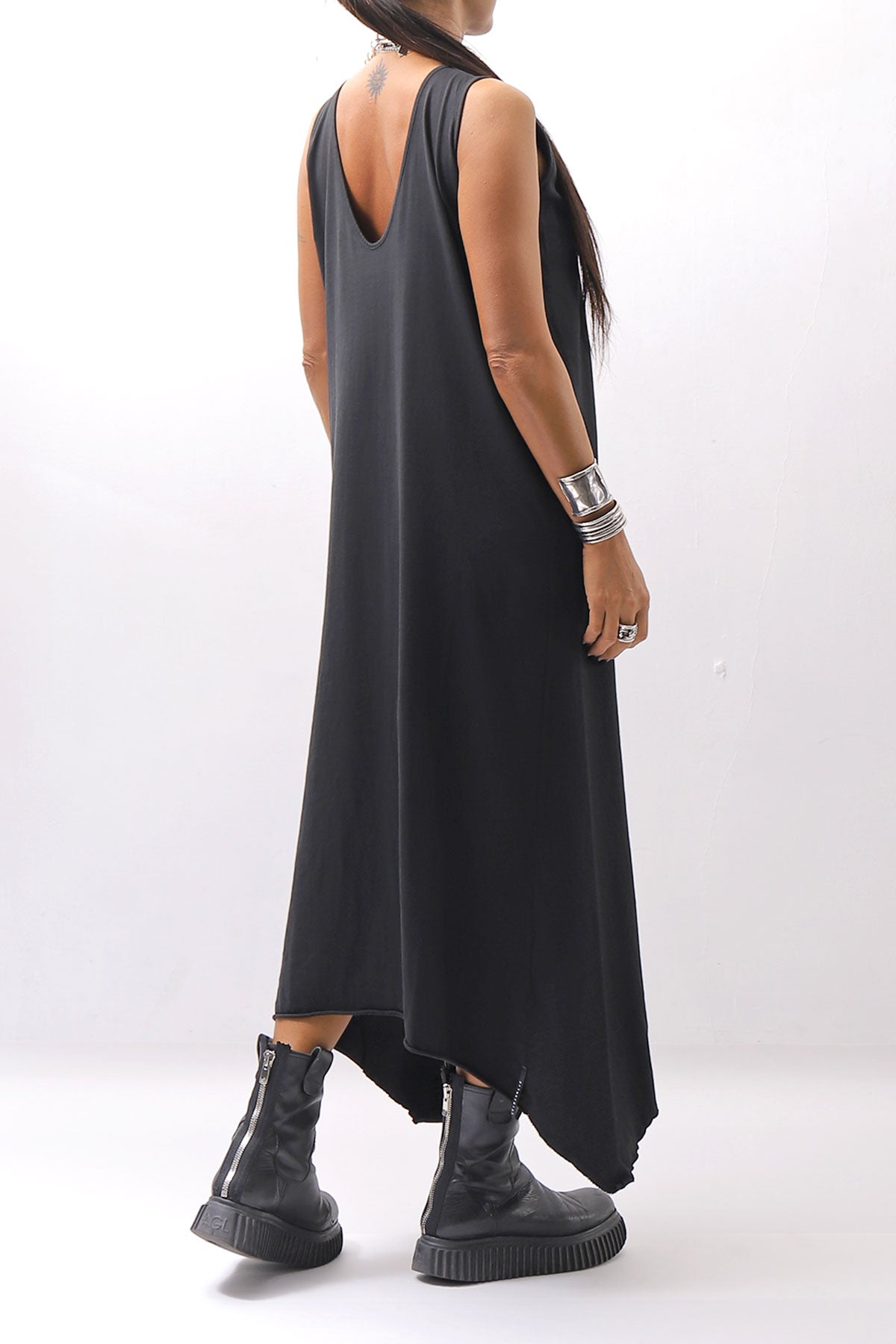 【Primordial is Primitive】 SLEEVELESS LONG DRESS 533RO_BLACK