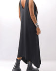 【Primordial is Primitive】 SLEEVELESS LONG DRESS 533RO_BLACK