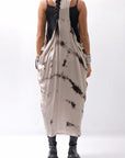 【NOSTRASANTISSIMA】 TONG TANK LONG DRESS A134_BEIGE DYE
