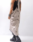 【NOSTRASANTISSIMA】 TONG TANK LONG DRESS A134_BEIGE DYE