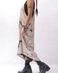 【NOSTRASANTISSIMA】 TONG TANK LONG DRESS A134_BEIGE DYE