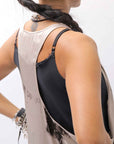 【NOSTRASANTISSIMA】 TONG TANK LONG DRESS A134_BEIGE DYE