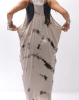【NOSTRASANTISSIMA】 TONG TANK LONG DRESS A134_BEIGE DYE