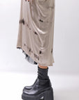 【NOSTRASANTISSIMA】 TONG TANK LONG DRESS A134_BEIGE DYE