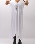 【Primordial is Primitive】 SLEEVELESS LONG DRESS 533RO_WHITE