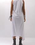 【Primordial is Primitive】 SLEEVELESS LONG DRESS 533RO_WHITE