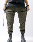 【thom/krom】 UNISEX STRETCH RIB PANTS MST402_HUNT GREEN