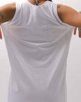 【Primordial is Primitive】 SLEEVELESS LONG DRESS 533RO_WHITE