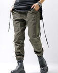 【thom/krom】 UNISEX STRETCH RIB PANTS MST402_HUNT GREEN