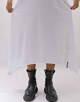 【Primordial is Primitive】 SLEEVELESS LONG DRESS 533RO_WHITE