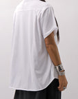 【Primordial is Primitive】 ASYMMETRY COTTON TEE 253RO_WHITE